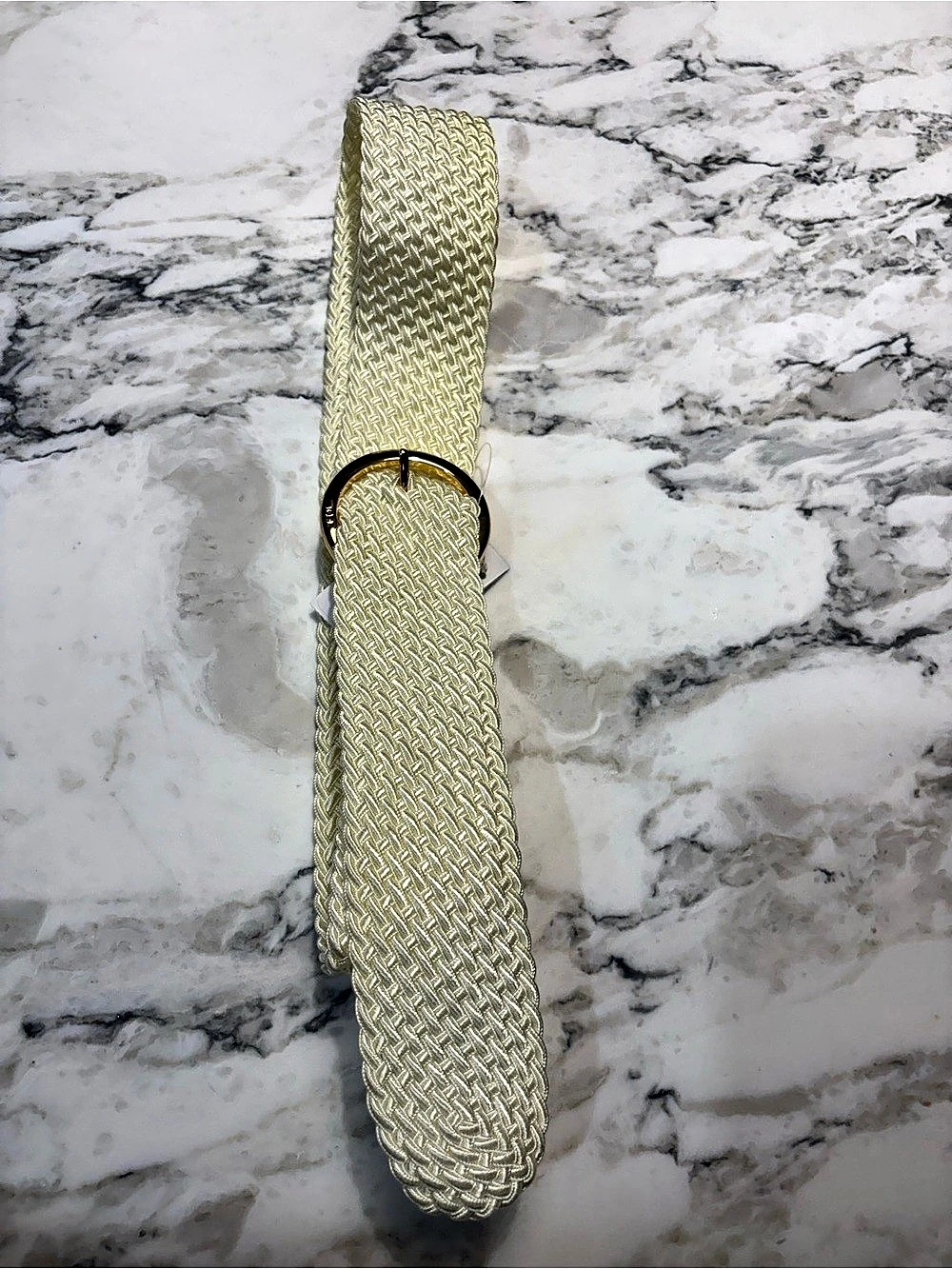 Ralph Lauren Woven Belt in Cream Like New